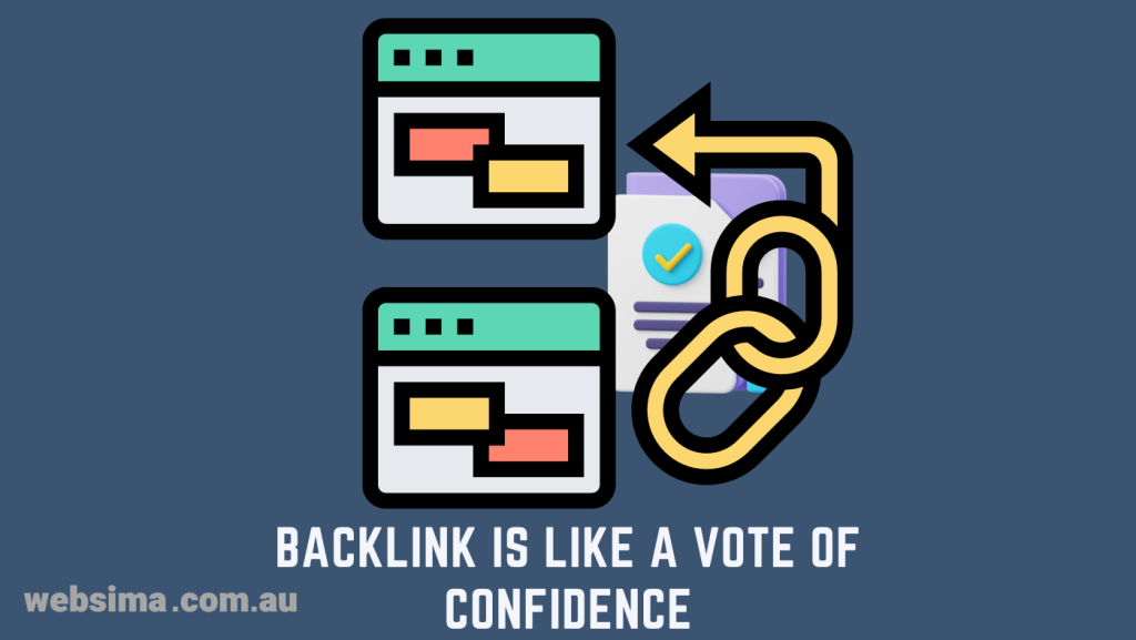 Backlink is considered as a website's credibility confirmation.