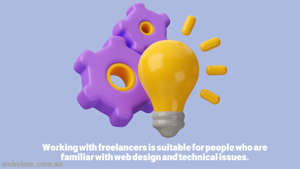 To avoid risks, it is recommended to work with freelancers, if you are familiar with web design